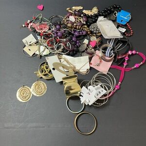 Costume Jewelry Lot Vintage New Broken Tangled Crafting
